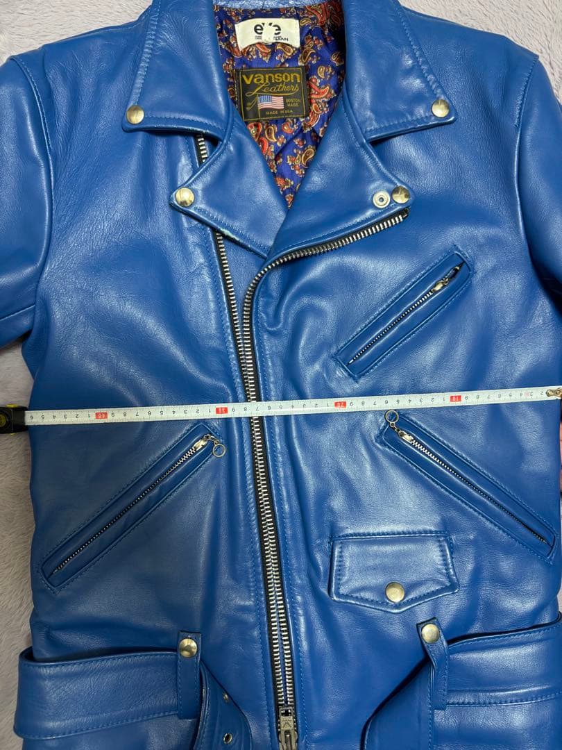 VANSON バンソン ライダース ジュンヤ コムデギャルソン　Mサイズ 青