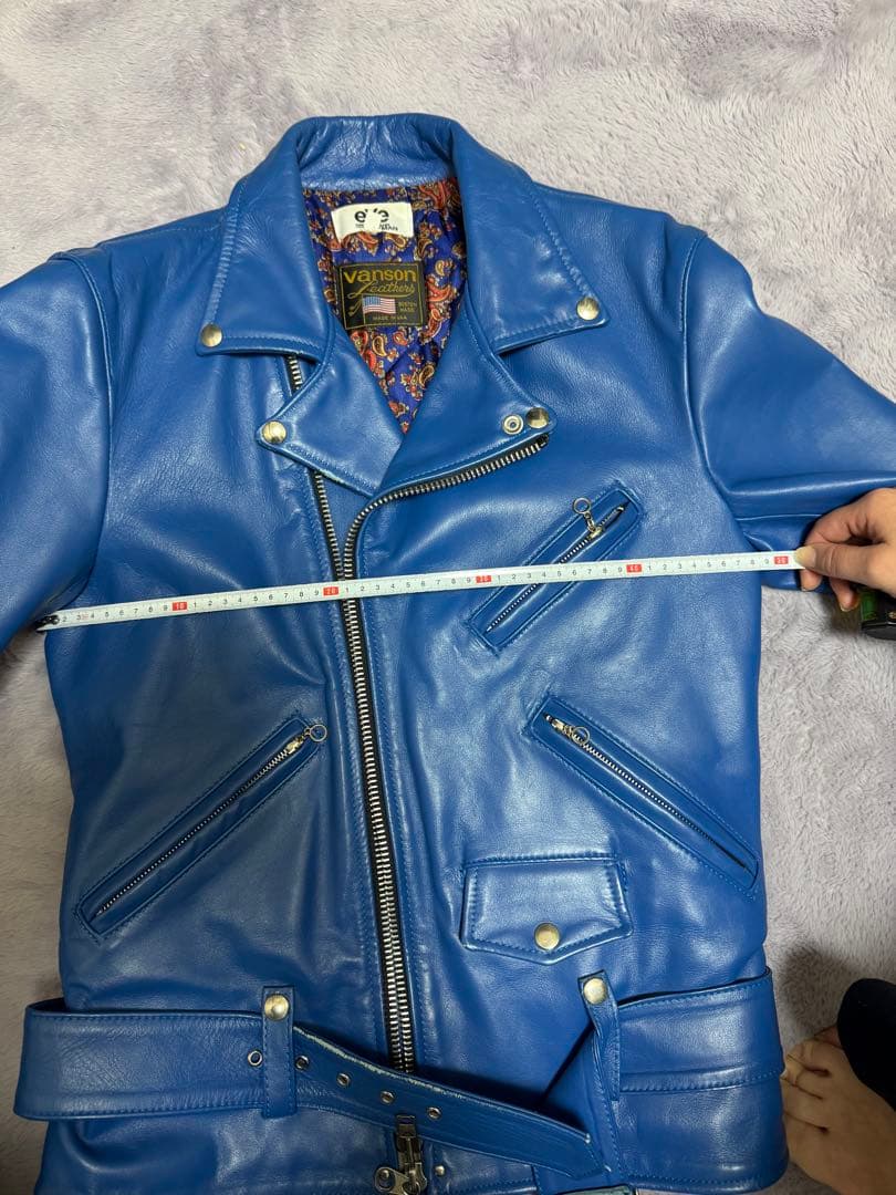VANSON バンソン ライダース ジュンヤ コムデギャルソン　Mサイズ 青