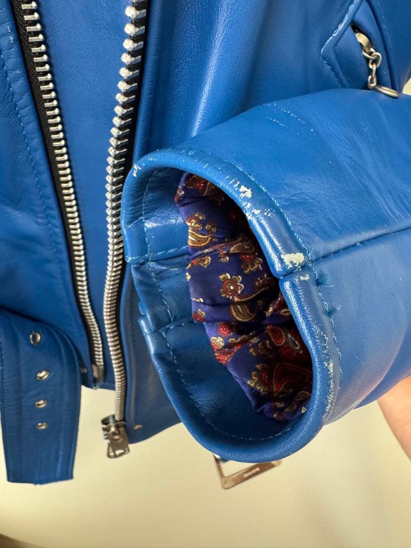 VANSON バンソン ライダース ジュンヤ コムデギャルソン　Mサイズ 青