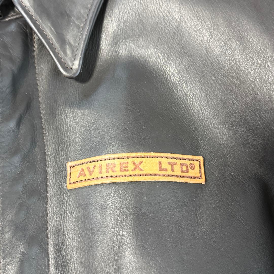 新品タグ AVIREX A-2 レザージャケット 本革 アメリカ製 38 M