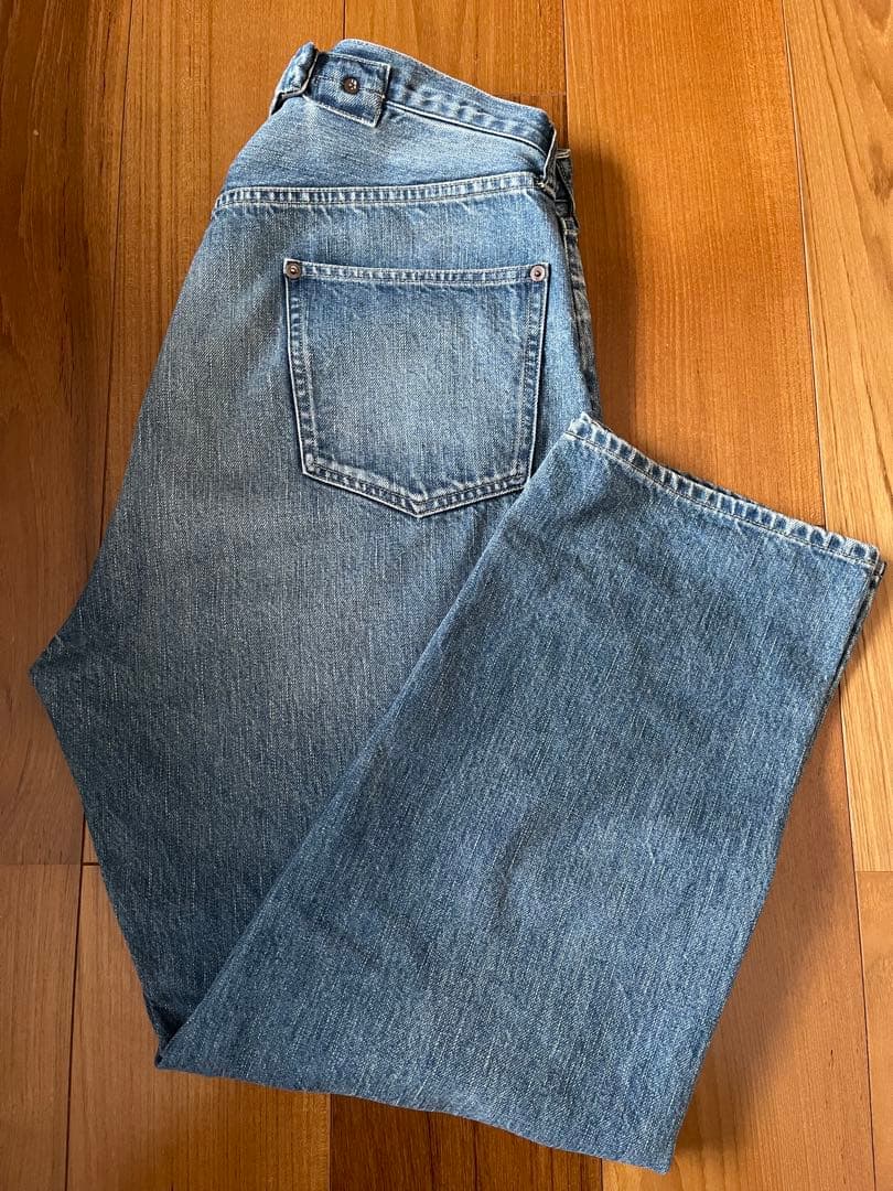 パンツ A.PRESSE No.22 Washed Denim Pants