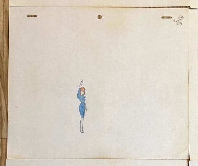 Nausicaä のナウシカのキャラクターが描かれたアニメ制作素材です
