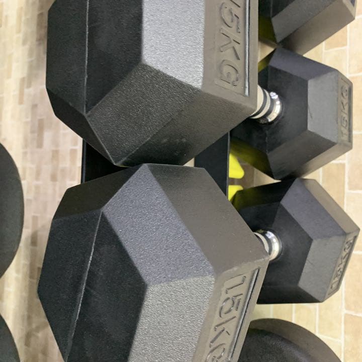 ラバーヘックス  ダンベル　　25kg 2個