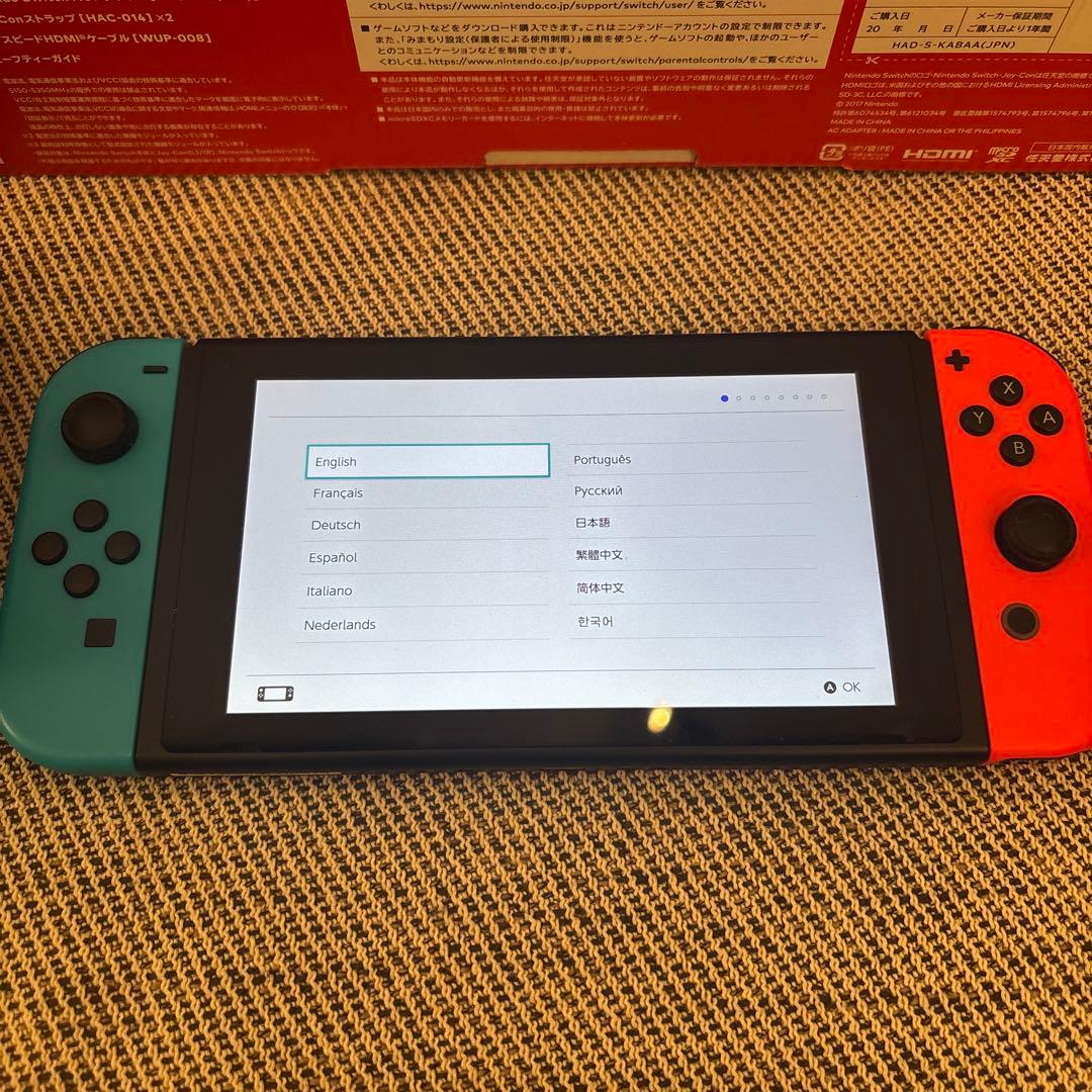 Nintendo switch 美品 箱・保証書付 動作確認済み