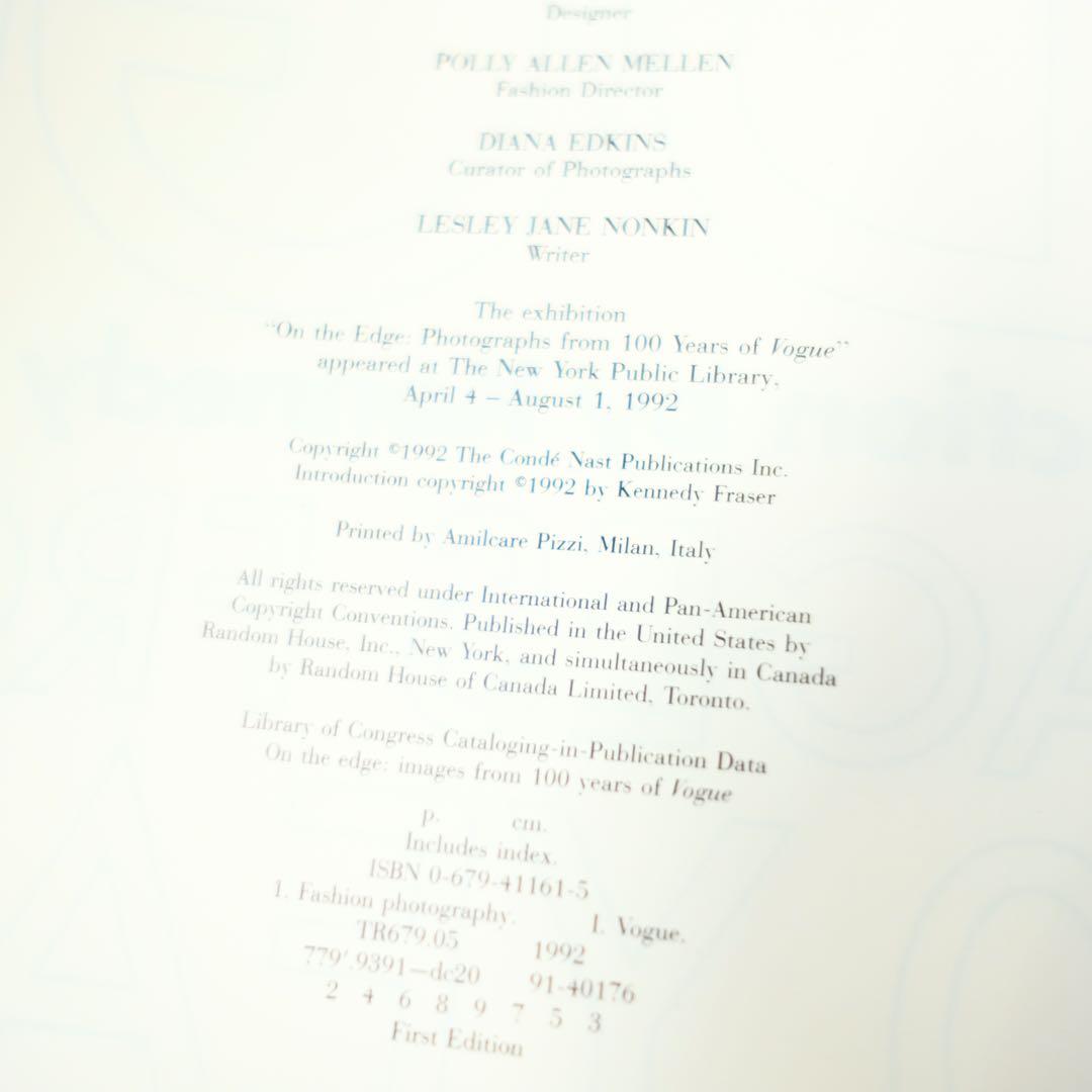 アート・デザイン・音楽 ON THE EDGE IMAGES FROM 100 YEARS VOGUE