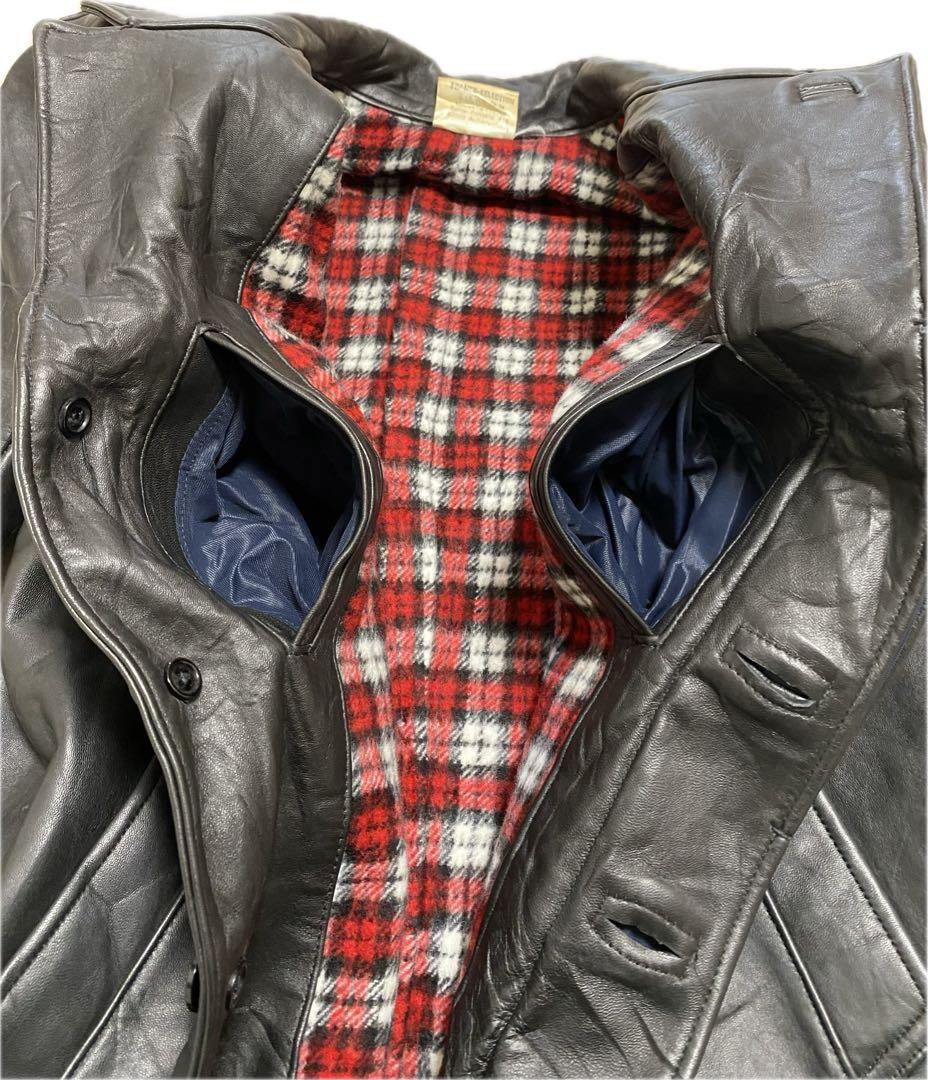 ジャケット・アウター French leather coat BLACK