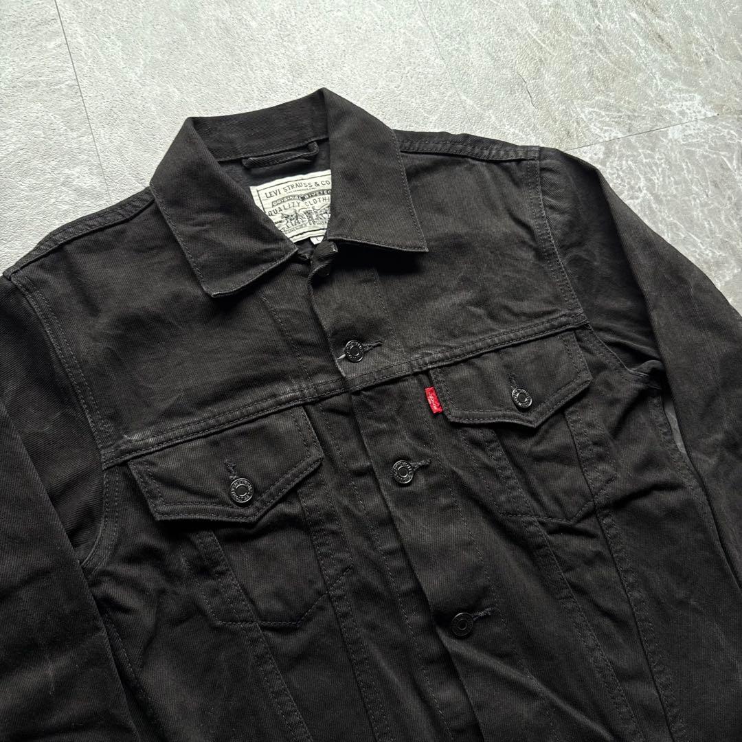 ジャケット・アウター Levi's black denim tracker jacket y2k