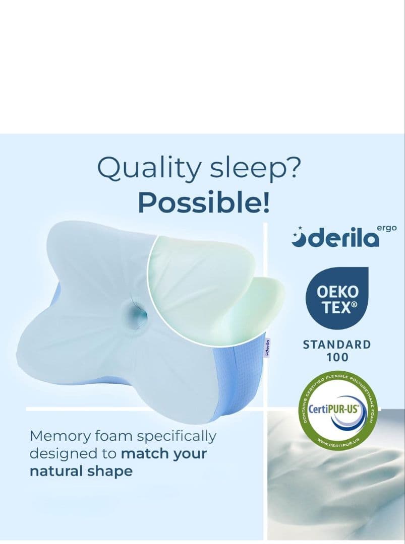 新品未開封Derila デリラ 低反発 メモリーフォーム 枕 快眠枕②