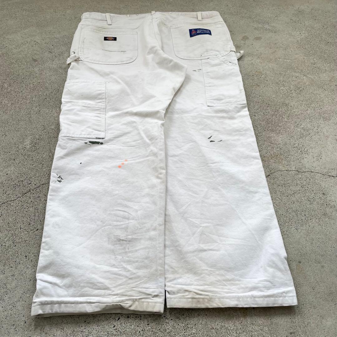 Dickes×SHRWIN WILLIAMS ホワイト ワイド ペインターパンツ