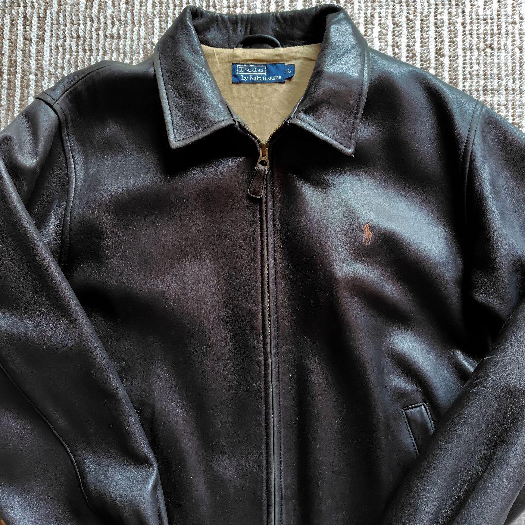 Ralph Lauren 黒レザージャケット