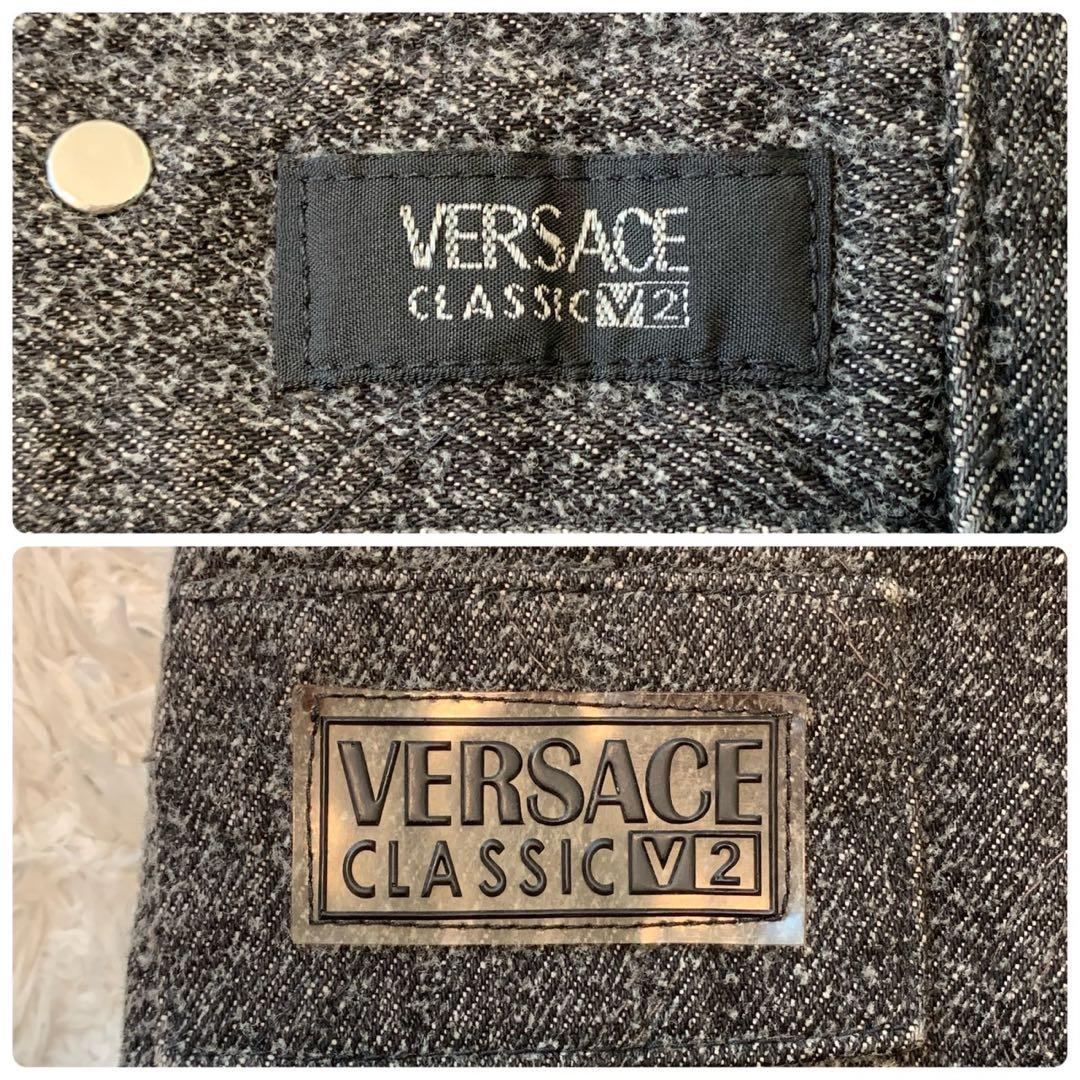 【極美品】ヴェルサーチ VERSACE デニムジャケット メンズ L
