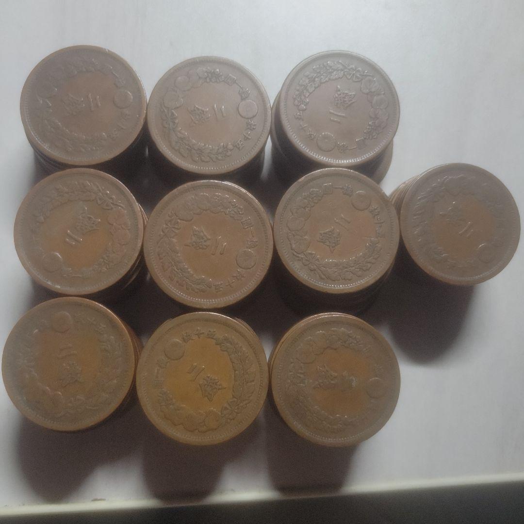 竜二銭銅貨100枚