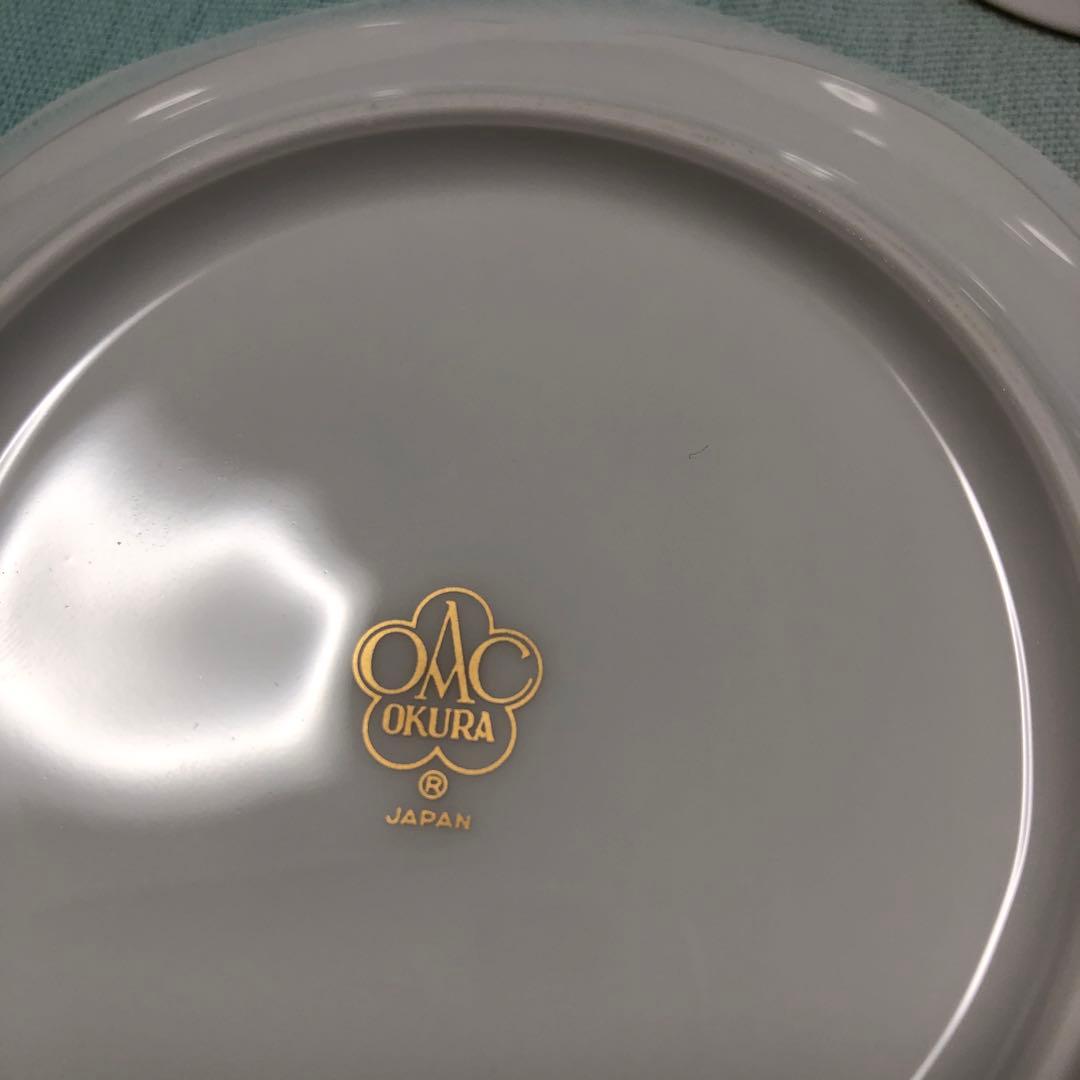 大倉陶園　花毬　梅型　小皿　五枚揃