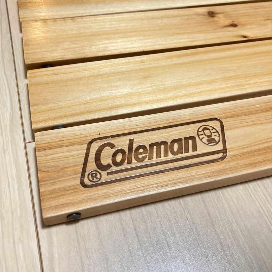 【使用1回のみ】コールマン ナチュラルウッドロールテーブル キャンプ アウトドア