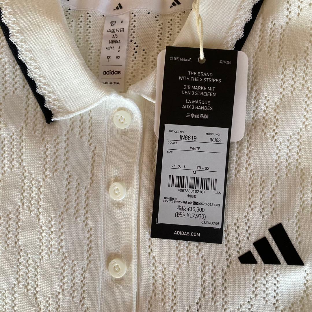 新品adidas アディダスゴルフ　レディース半袖ニットシャツ　M 17930円