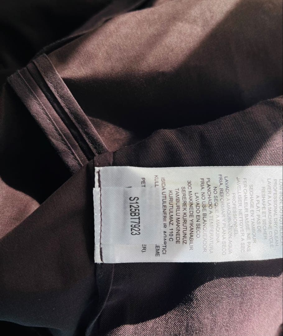 TIBI SS25コットン スクエアネック ジャケット 2 バーガンディ