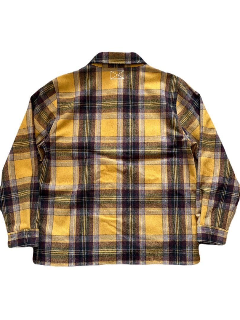 【MLVINCE】WOOL CHECK JACKET YELLOW