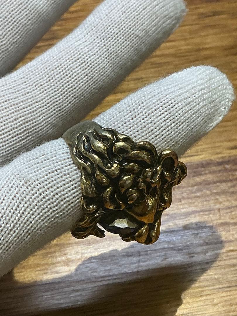 郵*)様 GUCCI ライオンリング　中古使用感あり　15号