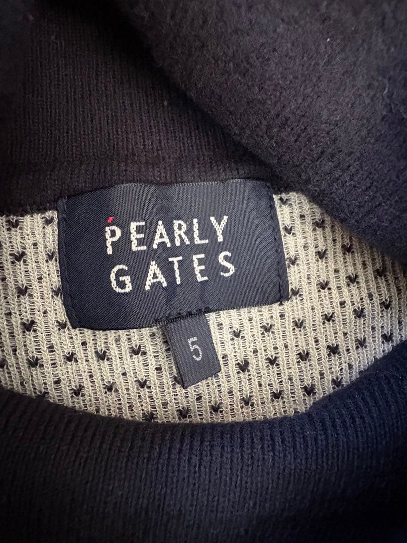 高級！PEARLY GATES タートルネック ニット ゴルフウェア サイズ5