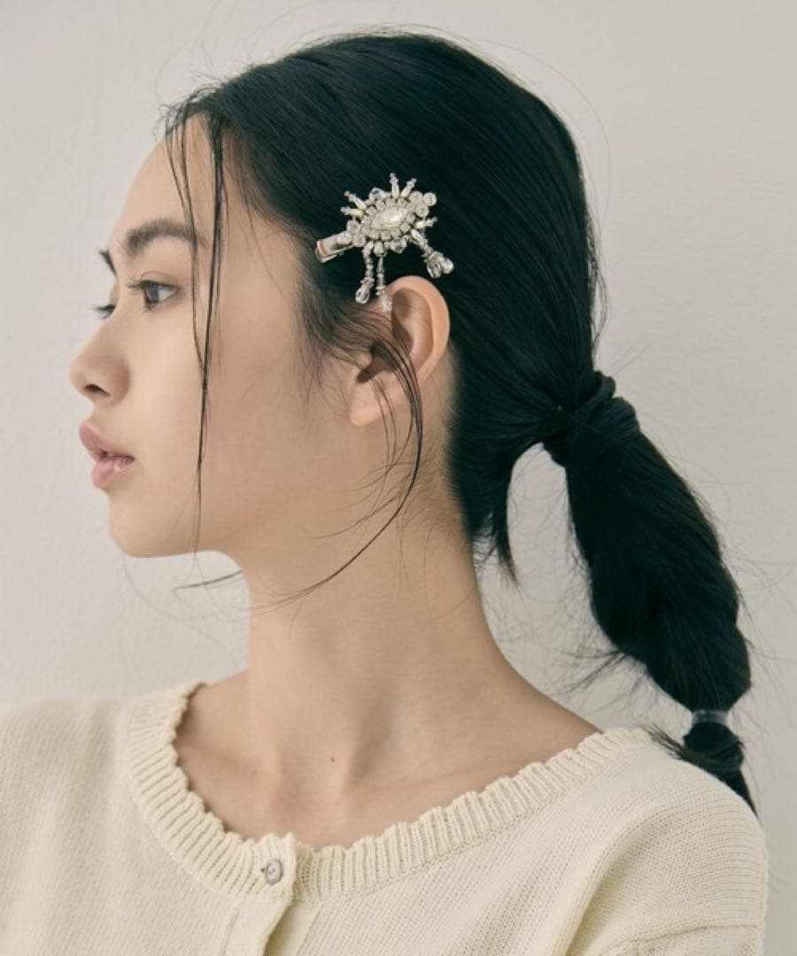 【tanakadaisuke】crystal hair clip【美品】