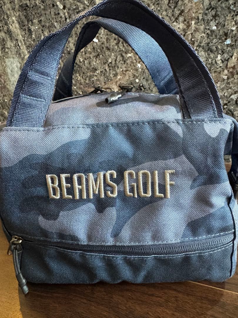 【美品】BEAMS GOLF 迷彩柄バッグ　保冷機能付きカートバック