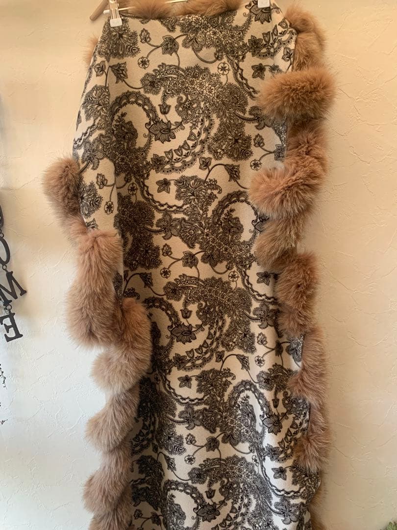 カシミア　ショール　ブルーフォックス ストール