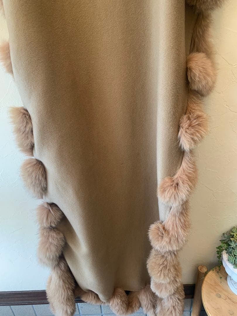 カシミア　ショール　ブルーフォックス ストール