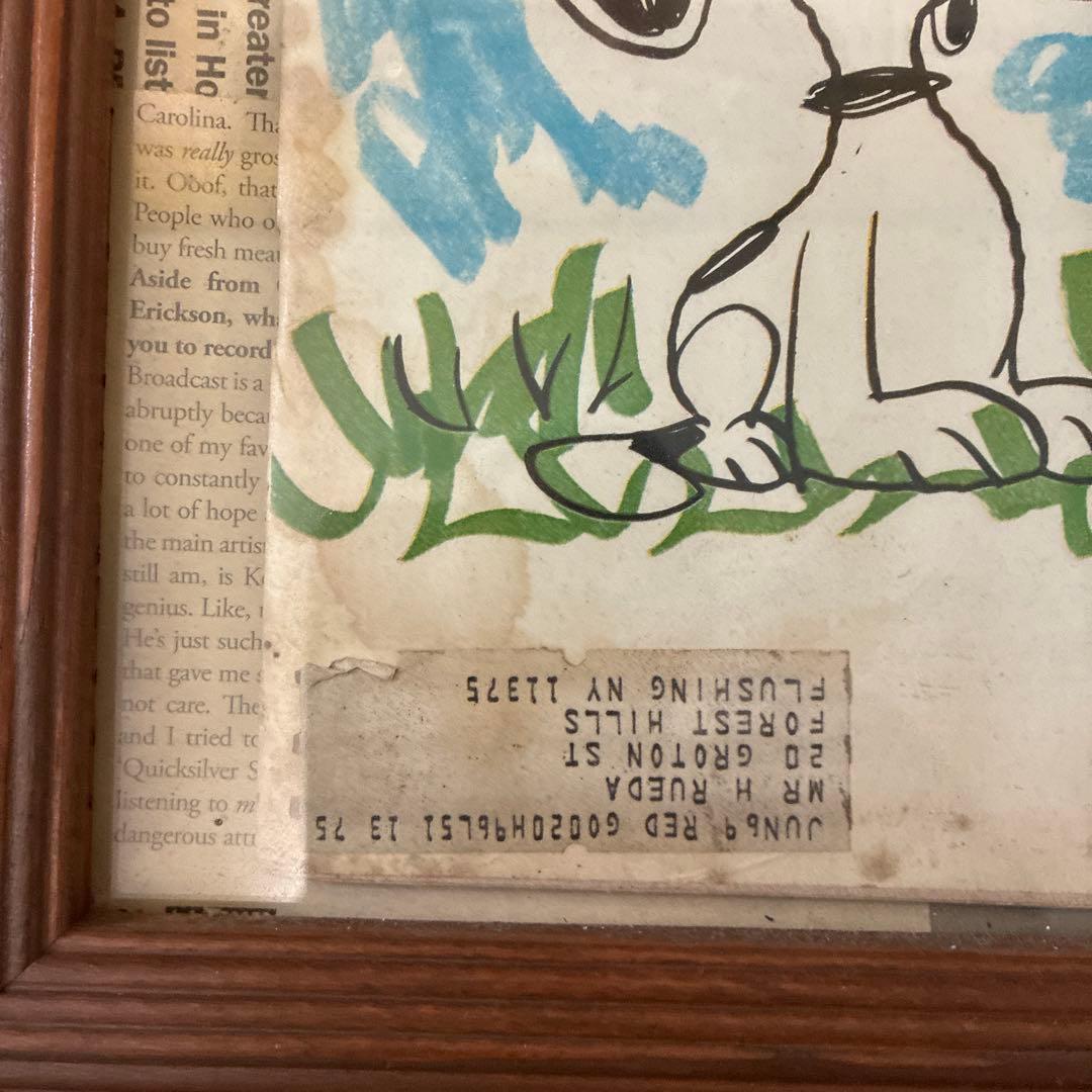 美品　額付き　LIFEスヌーピー 雑誌 SNOOPY PEANUTS