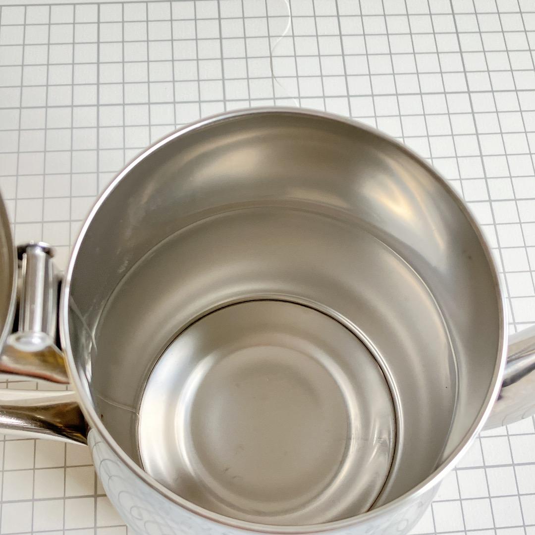 ✨オイルポット 油ポット 油こし器 メッシュフィルター付き ステンレス