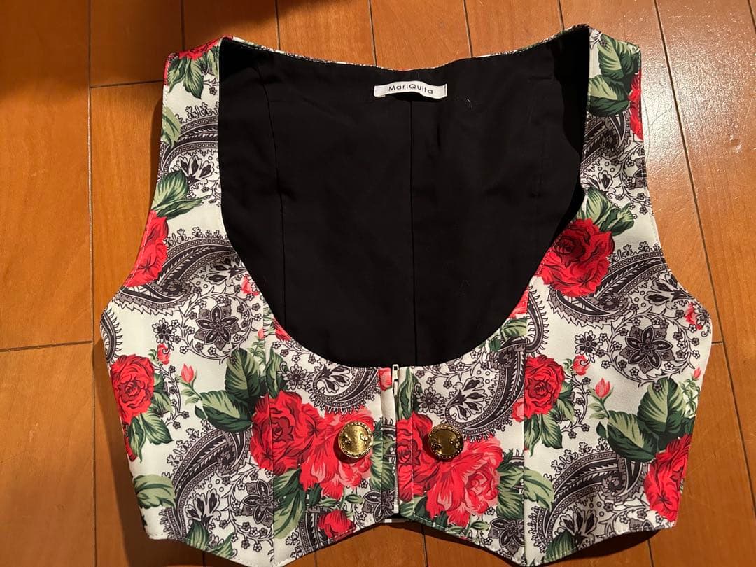 マリキータ　中古美品　ファルダとベストセット 花柄