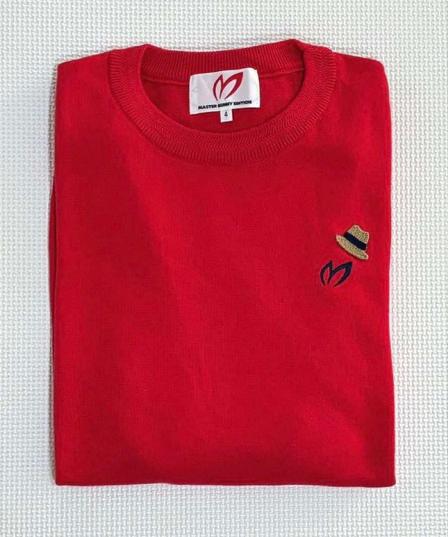 マスターバニーエディション スーピマコットン ニットプルオーバー（RED／4）