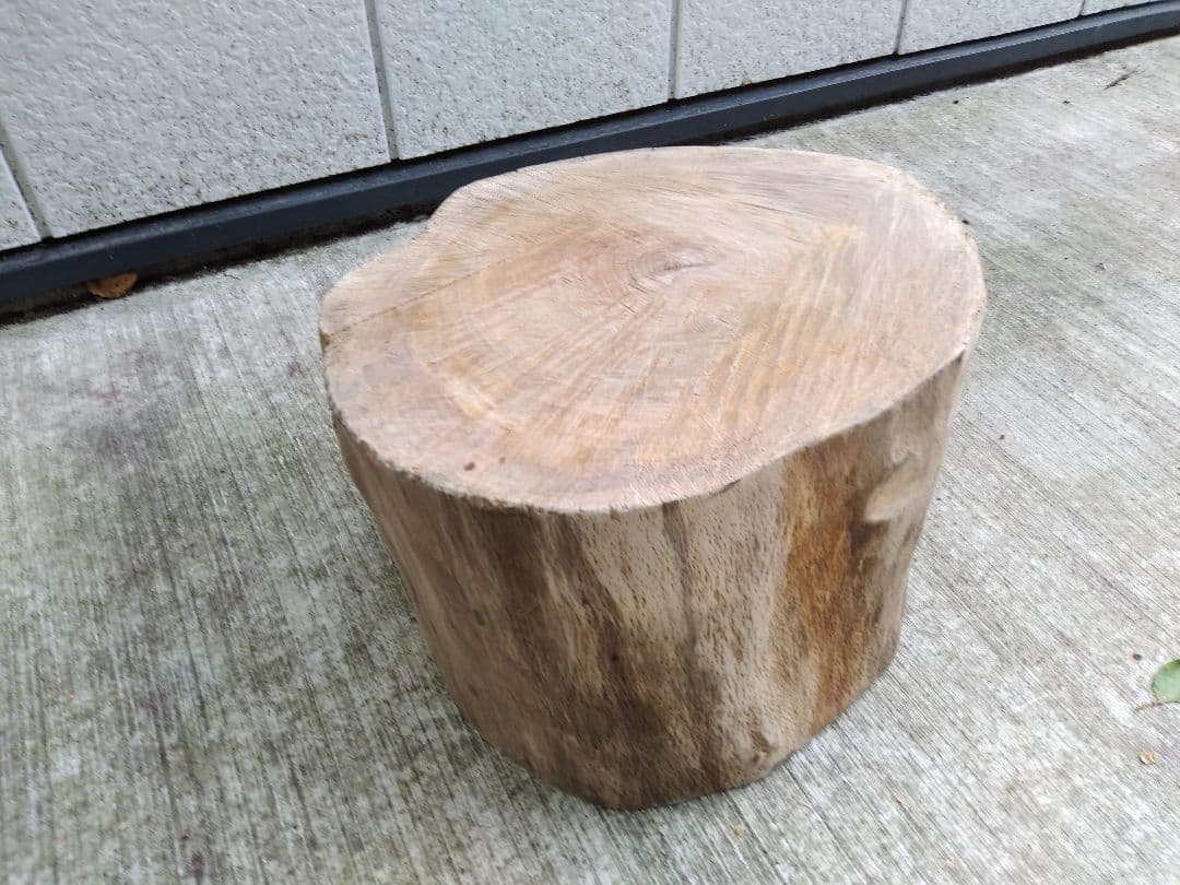 欅ケヤキ　丸太　特大薪割り台