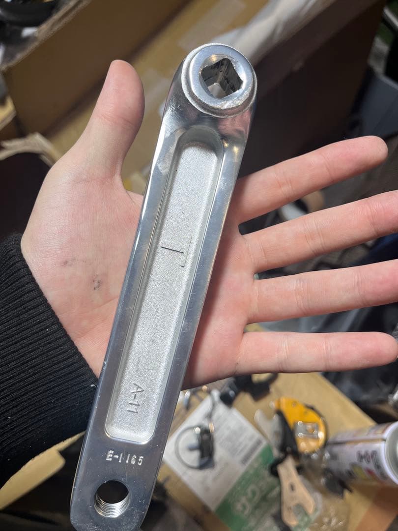 SKEACE スクエアテーパー ピスト用クランク 165mm 48T