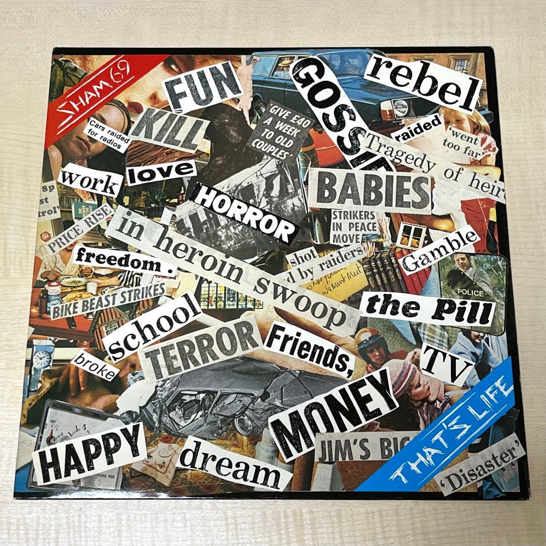 ポスター付き Sham 69 – That's Life LP パンク天国 Oi