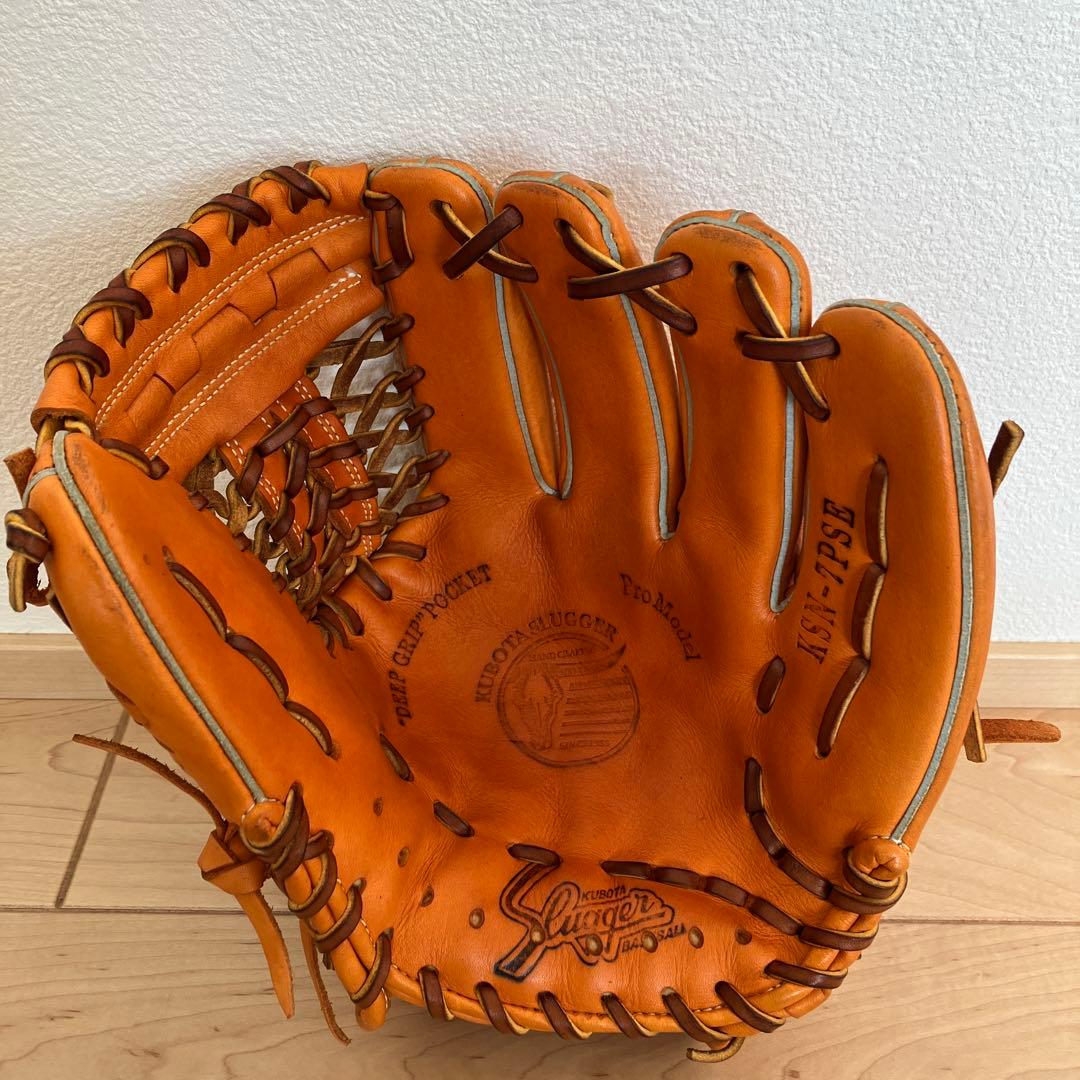 【極美品】久保田スラッガー KSN-7PSE 軟式 内野手用　純正グラブ袋付