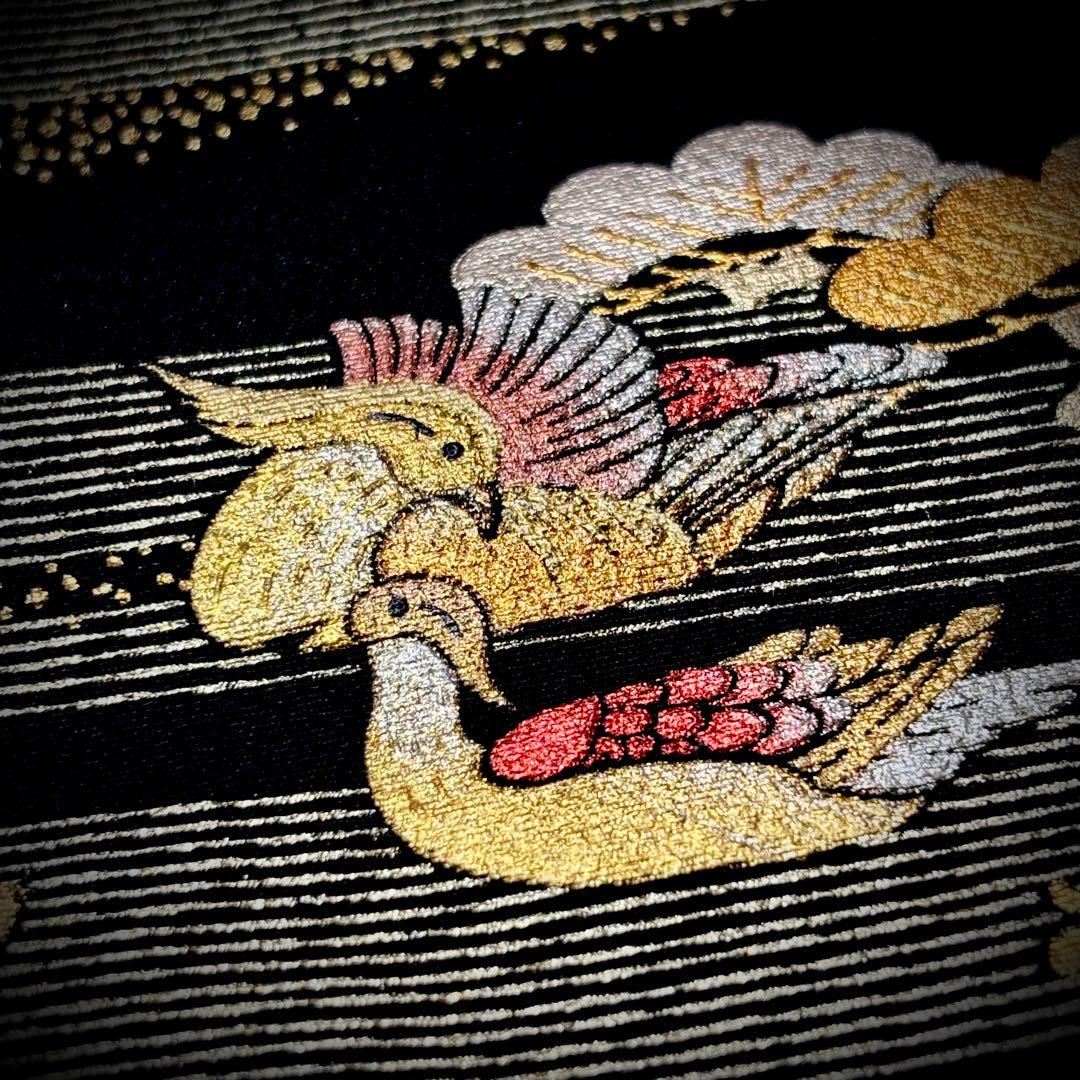 着物リメイクワンピース❀黒留袖ドレス　金彩友禅　作家物　和田光正　結婚式　卒業式