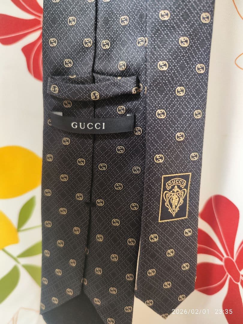 GUCCI グッチ ネクタイ インターロッキング柄