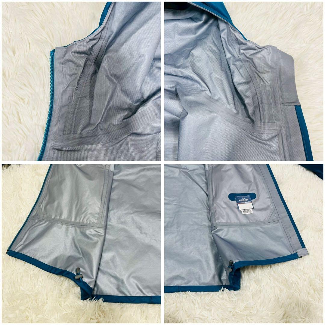 モンベル　レイントレッカージャケット Women's　M タグ付きターコイズ現行
