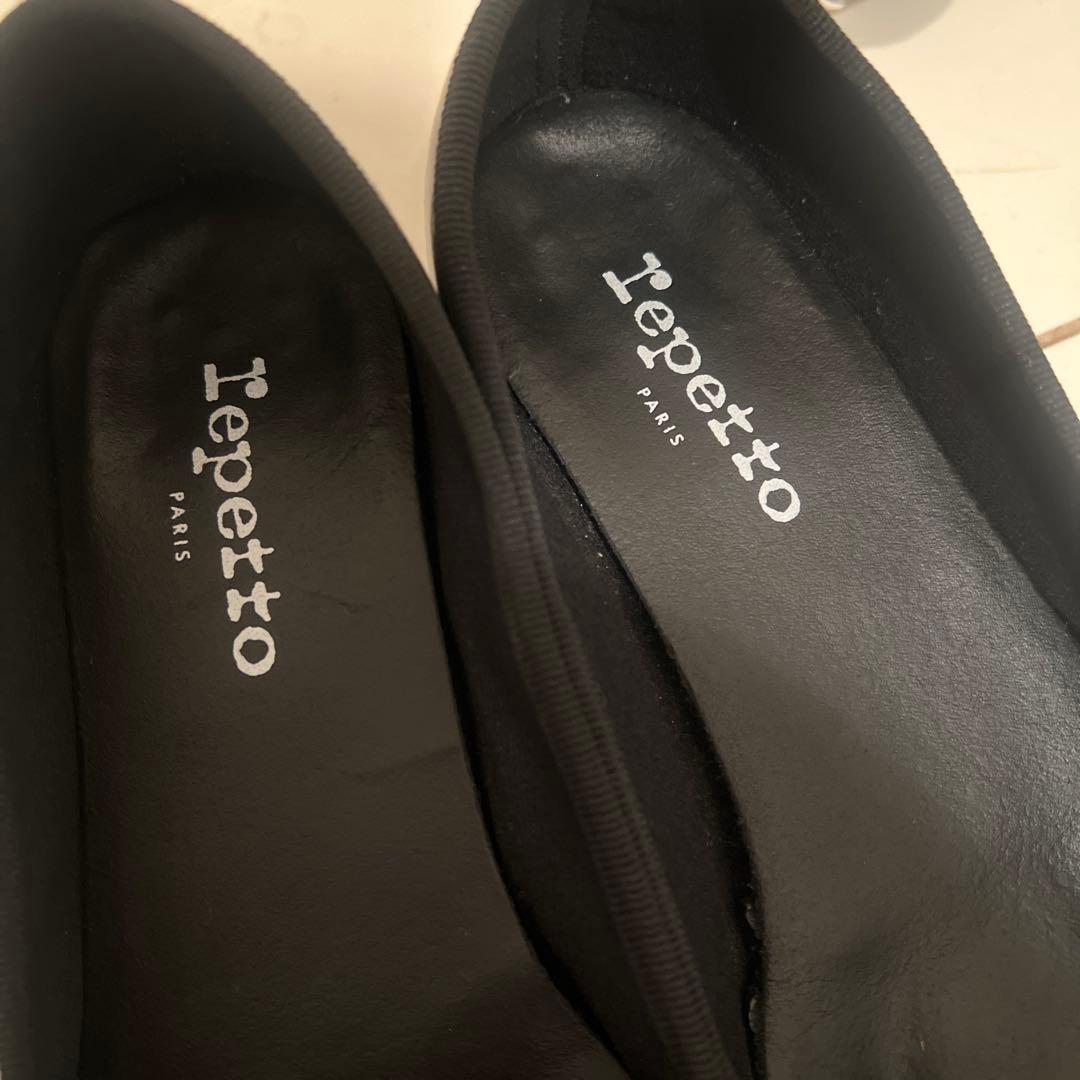 repetto ブラック バレエシューズ