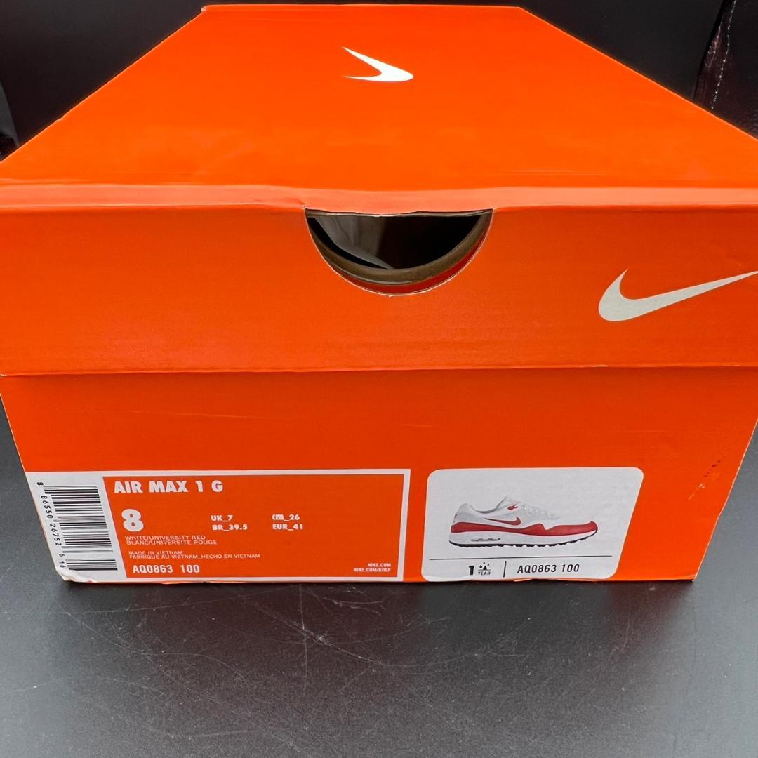 シューズ(男性用) NIKE AIR MAX 1 GOLF SPORT RED