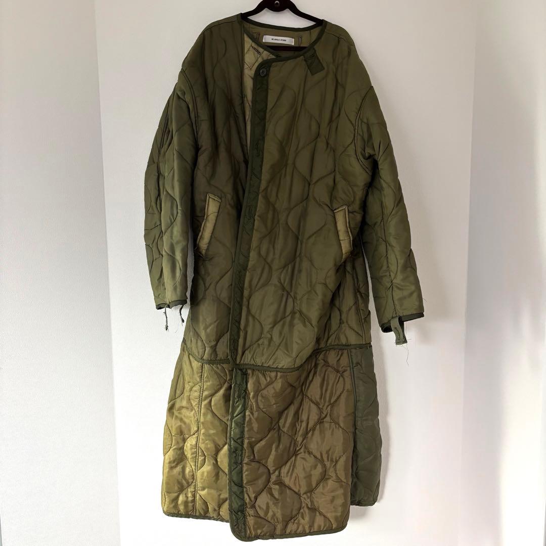 【美品】 mori marketリメイク ライナー フーディ　キルティング