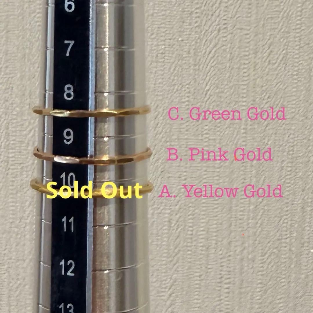 ゆい　source objects Gold Stacking Ring
