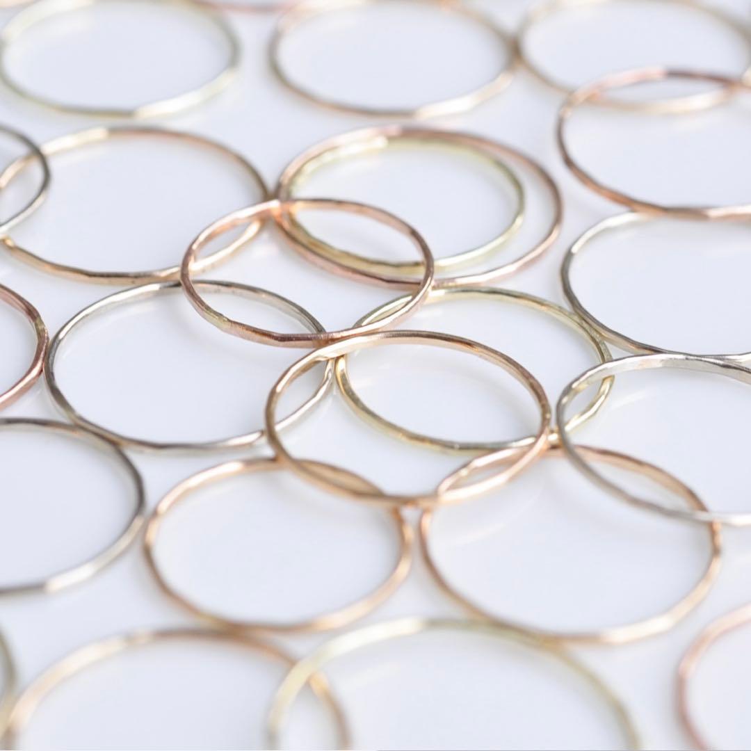 ゆい　source objects Gold Stacking Ring