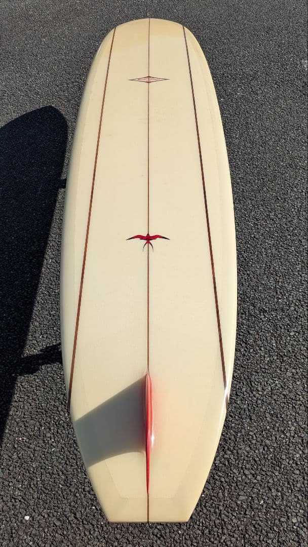 HPDドナルドタカヤマ ロングボード 9'2\"中古 レッドフィン