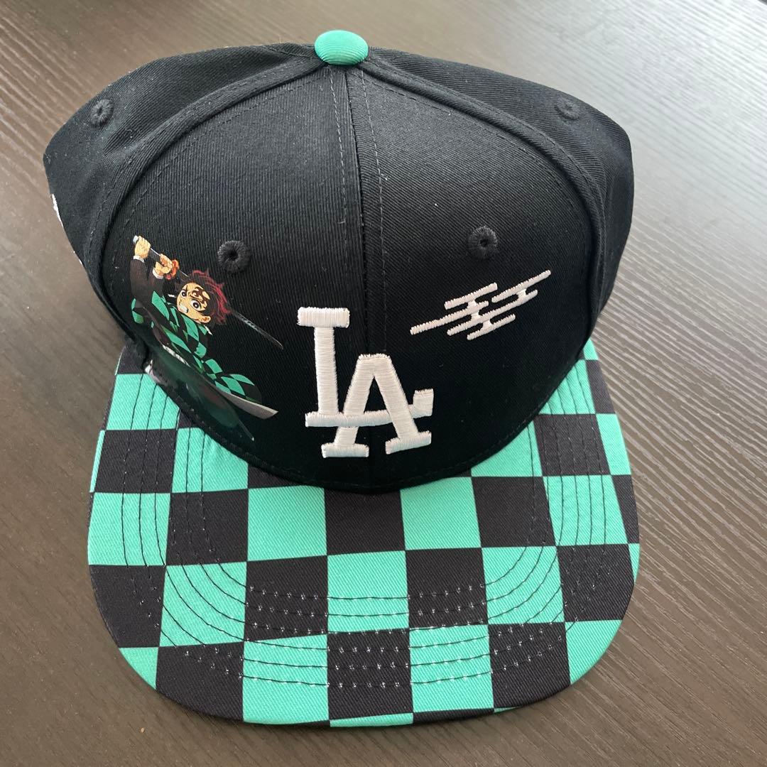 来場者限定鬼滅の刃 炭治郎×Dodgers ドジャース キャップ