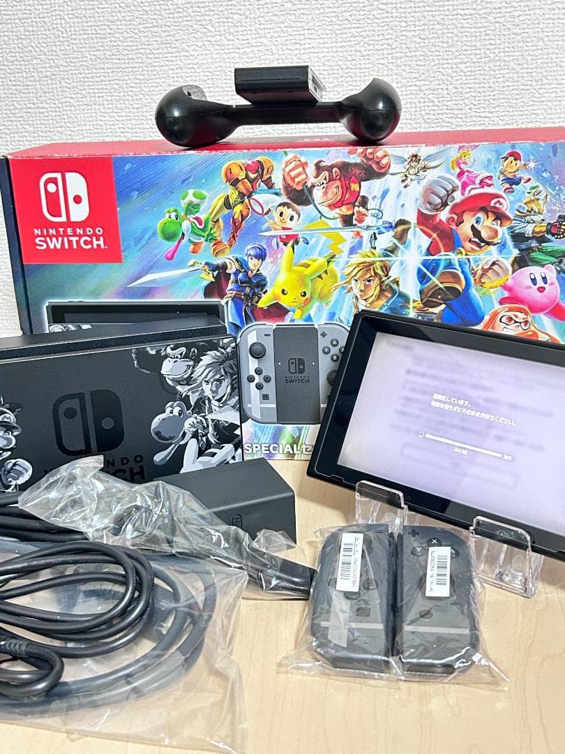 Switch 本体 ジョイコン ドックセット スマブラ 動作確認済 #206-2