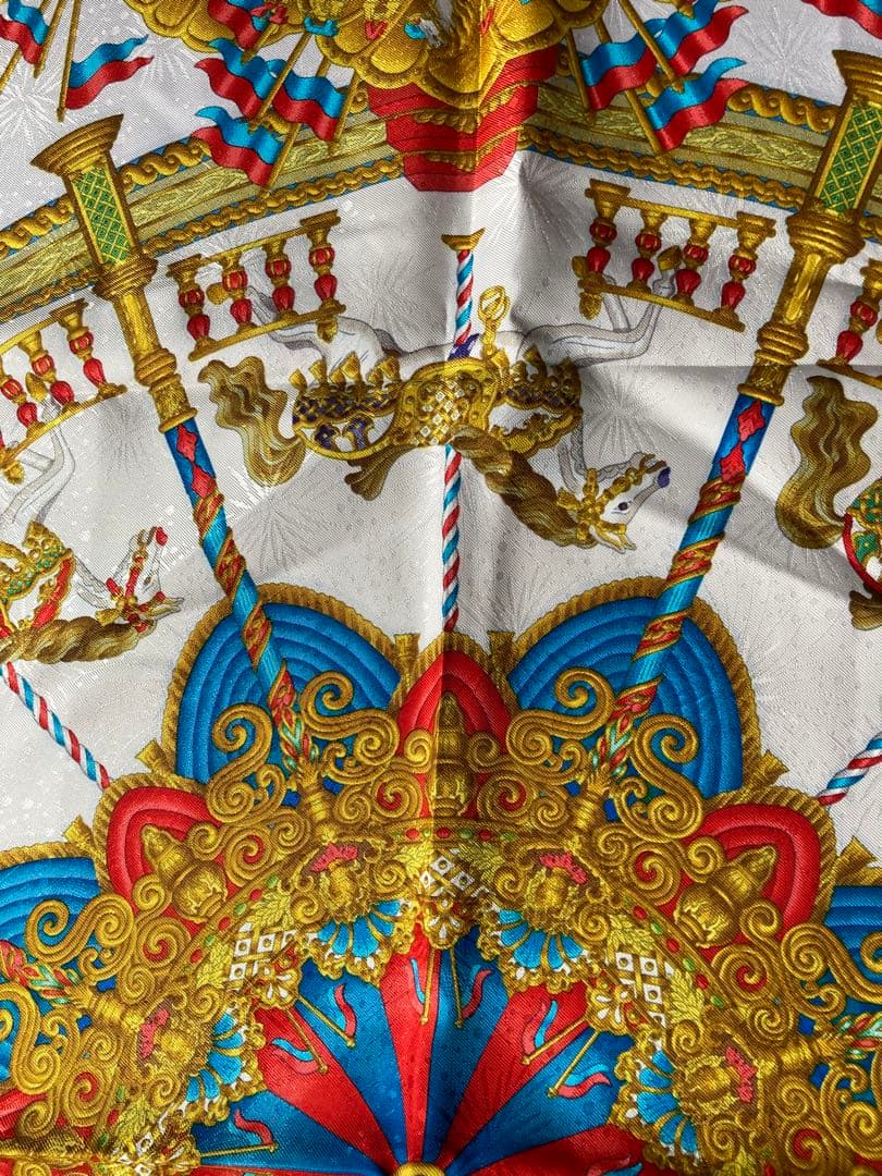 エルメス スカーフ カレ90 回転木馬　美品
