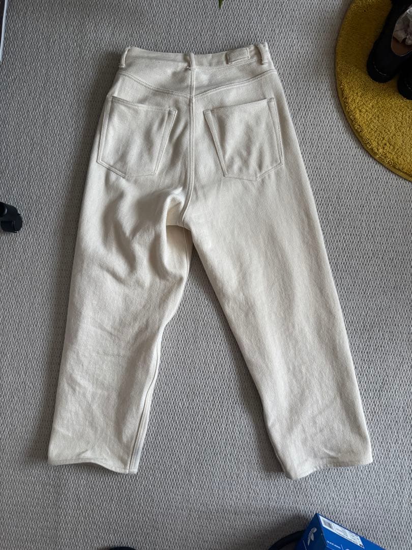 パンツ everyone soft denim pants (ECRU) S