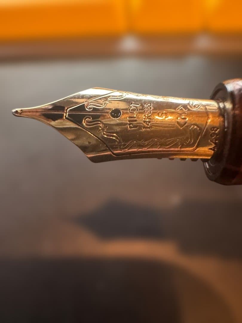 PILOT カスタム 74 万年筆 14K M ディープレッド