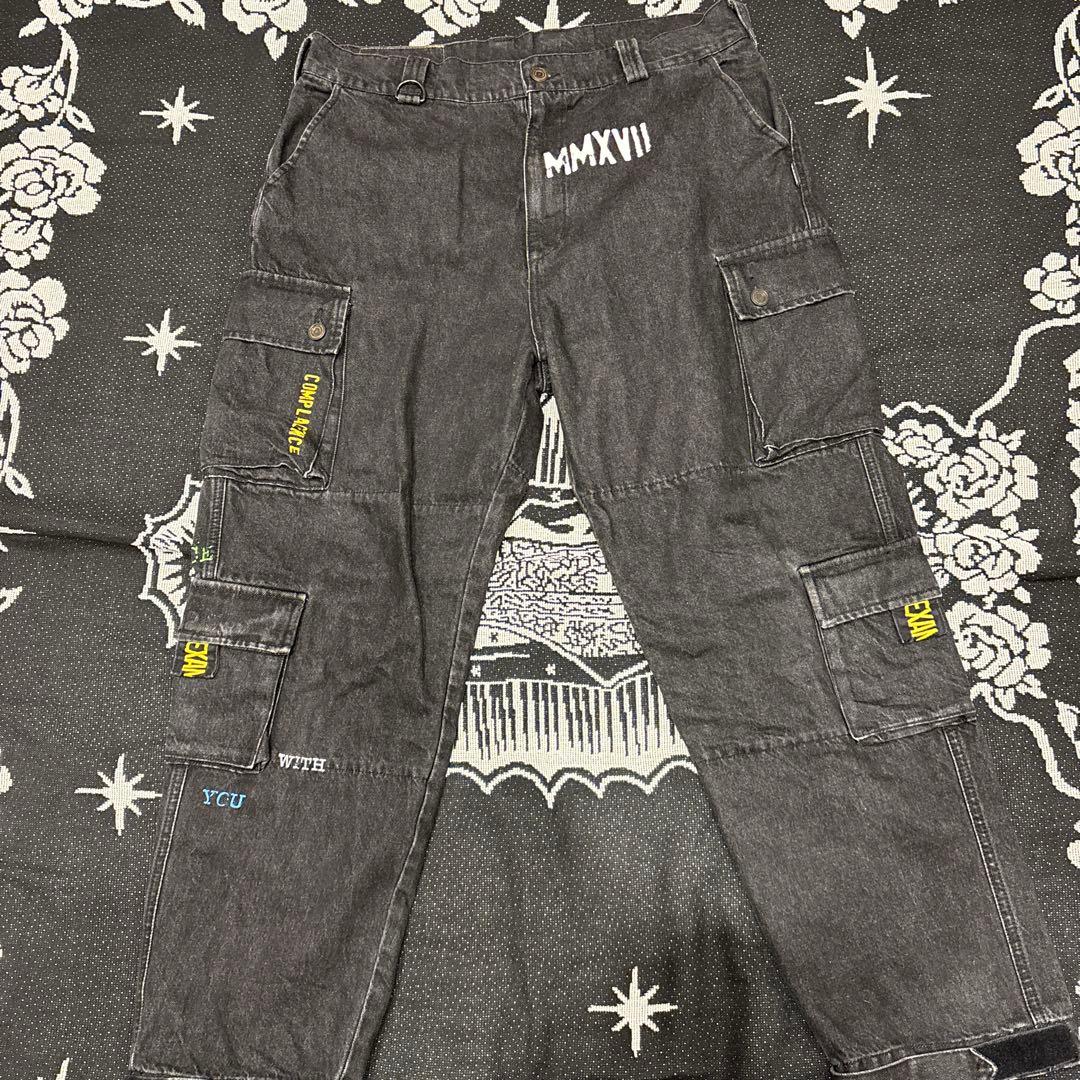 【Rrr】EXAMPLE PEACE DENIM PANTS